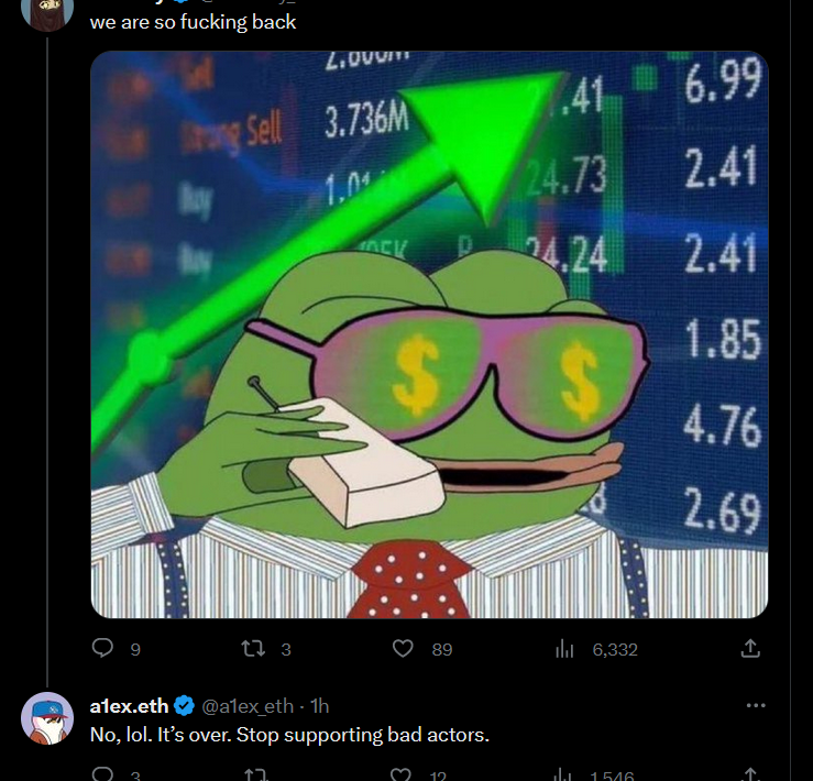 Rogue Pepecoin குழு உறுப்பினர்கள் $16M PEPE மல்டிசிக் திரும்பப் பெற்றதாக குற்றம் சாட்டியுள்ளனர்