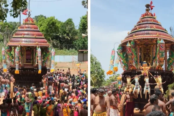 Yazhpanam Temple Festival: யாழ்ப்பாணத்தில் வெகு விமரிசையாக நடந்த கற்கரைக் கற்பக விநாயகர் தேர்த் திருவிழா