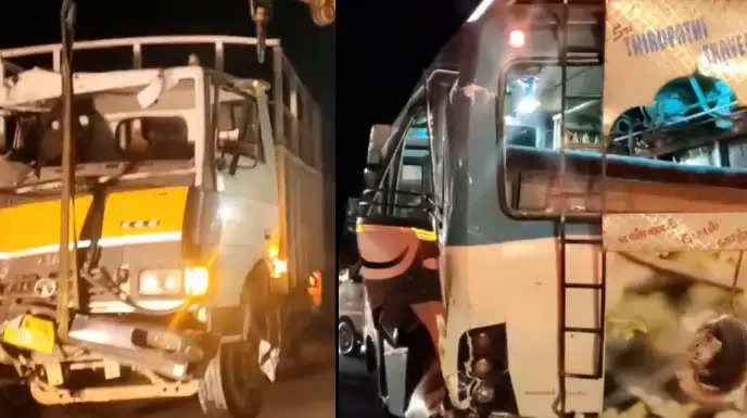 அதிர்ச்சி..!! வேன் மீது பயங்கர வேகத்தில் மோதிய டிப்பர் லாரி..!! 7 பெண்கள் பரிதாப பலி..!!