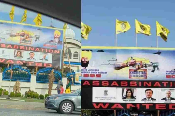 ”இந்த 3 இந்திய தூதர்களையும் கொல்ல உடனே வாருங்கள்”..!! கனடாவை அதிரவைத்த பேனர்..!!