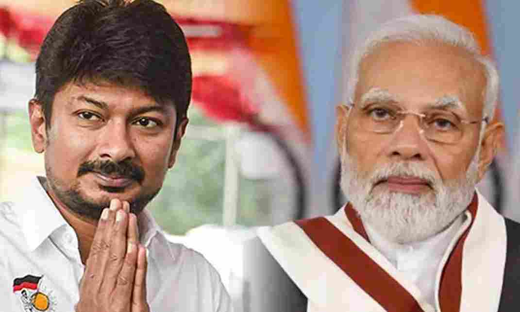 ’உதயநிதிக்கு சரியான பதிலடி கொடுக்க வேண்டும்’..!! அமைச்சர்களுக்கு உத்தரவுபோட்ட பிரதமர் மோடி..!!
