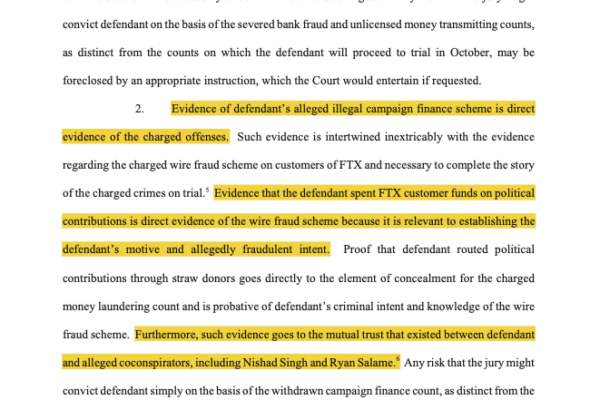 சாம் பேங்க்மேன்-ஃபிரைட்டின் அரசியல் நன்கொடைகள் விசாரணையில் வெளிவரலாம், நீதிபதிகள்