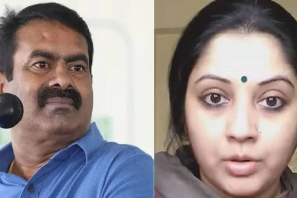 நடிகை விஜயலட்சுமி புகார்.. சீமான் மீது மேலும் ஒரு பிரிவில் வழக்குப்பதிவு!