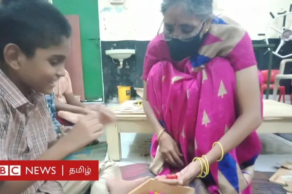 ஆசிரியர் தினம்: சிறப்பு குழந்தைகளிடம் முதல் மதிப்பெண் வாங்கும் சென்னை ஆசிரியர் பற்றி தெரியுமா?