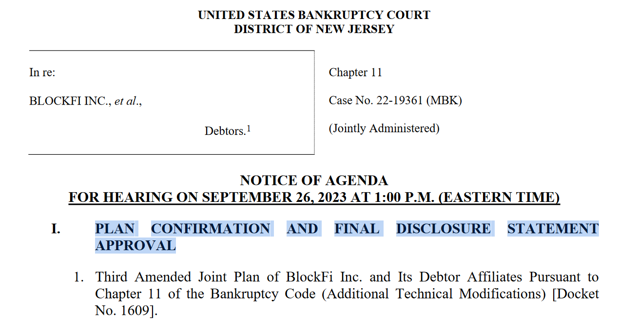 Crypto கடன் வழங்கும் BlockFi வாடிக்கையாளர்களுக்கு திருப்பிச் செலுத்த நீதிமன்ற அனுமதியைப் பெறுகிறது