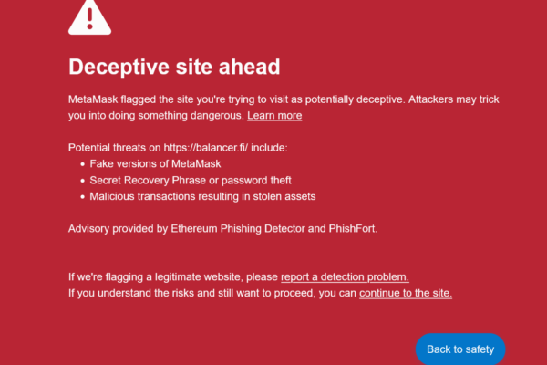 DeFi ப்ரோட்டோகால் பேலன்சர் ஃபிரண்டெண்ட் தாக்குதலுக்கு உள்ளானது, $238K கிரிப்டோ திருடப்பட்டது