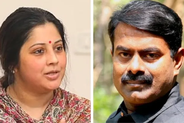 Seeman: 'விஜயலட்சுமி புகார் தொடர்பாக சீமான் மீது நடவடிக்கை எடுக்க வேண்டும்'-ஜனநாயக மாதர் சங்க பொதுச் செயலாளர் பேட்டி