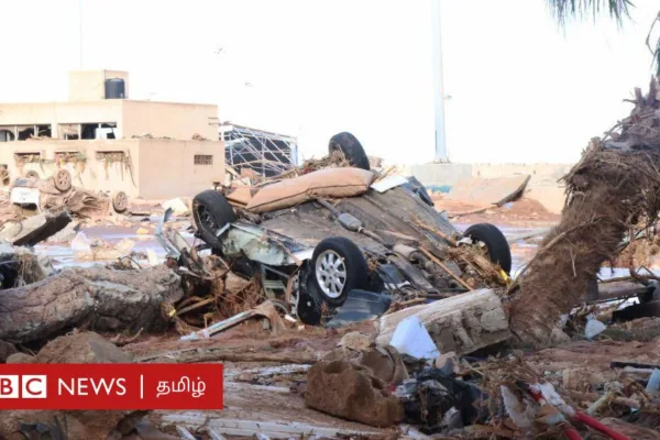 லிபியாவில் சுனாமி போன்ற வெள்ளத்தால் ஆயிரக்கணக்கானோர் கடலுக்குள் அடித்துச் செல்லப்பட்ட சோகம்