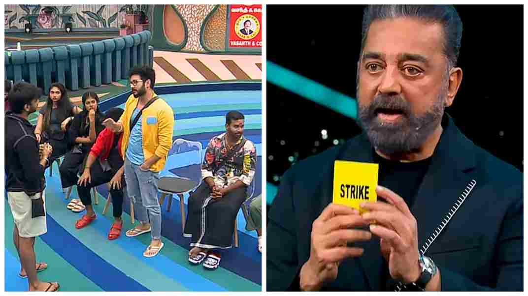 பிக்பாஸ் வீட்டில் வன்முறையா..? குறும்படம் போட்டு காட்டுவேன்..!! கேப்டனை எச்சரிக்கும் கமல்..!!