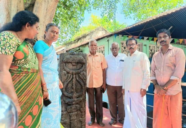 9th century sculpture found at Thirukovilur    9ம் நுாற்றாண்டு சிற்ப துாண் திருக்கோவிலுாரில் கண்டுபிடிப்பு