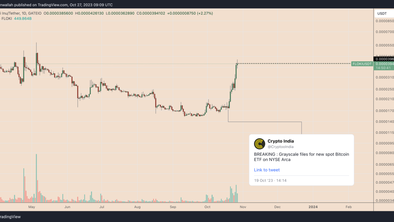 FLOKI விலை ஒரு வாரத்தில் 140% உயர்கிறது - DOGE, PEPE போன்ற memecoins இறுதியாக எழுந்திருக்கிறதா?