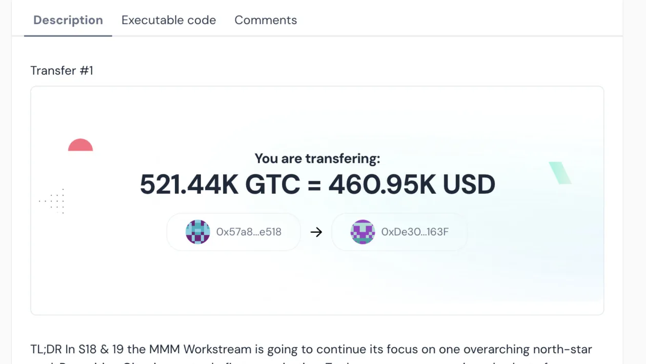 Gitcoin திருகு பரிமாற்றம், $460K மீட்டெடுக்க முடியாத முகவரிக்கு அனுப்புகிறது