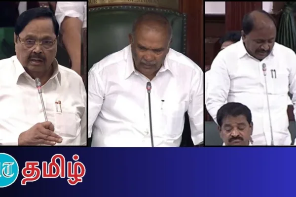 TN Assembly: ’நந்தன் கால்வாய் திட்டம்! பணம் பத்தல!’ துரைமுருகன் பதில்!