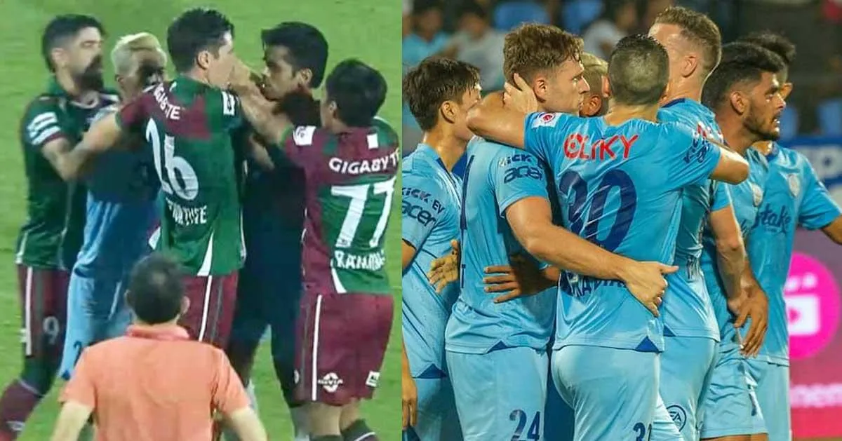 நான்கு சிவப்பு அட்டைகள், நாடக நிகழ்வுகள்;  பகானுடன் ஜெயிச்சுகயரி மும்பை சிட்டி