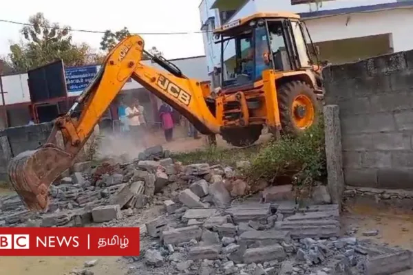 திருப்பூர் தீண்டாமைச் சுவர்: கனிமொழியிடம் முறையிட்டதும் சுவரின் ஒரு பகுதி இடிப்பு - என்ன நடந்தது?